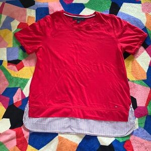 Tommy Hilfiger Mixed Media Top